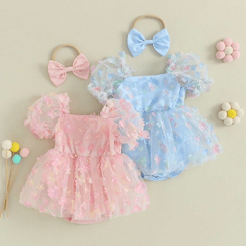 Romper Infantil Florzinha + Laçinho