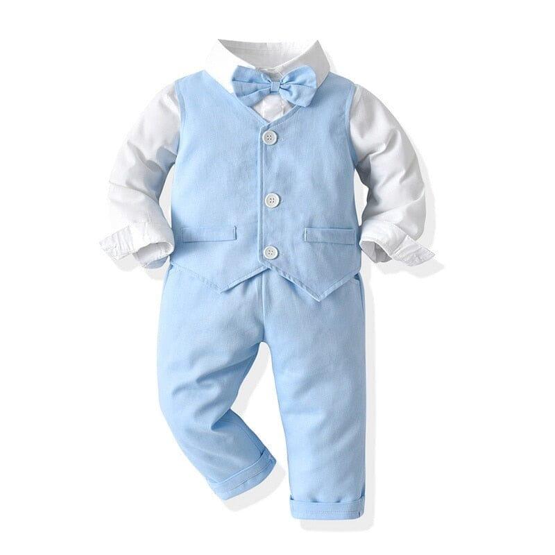 Conjunto Infantil Batizado Azul