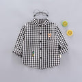 Camisa Infantil Masculina Xadrez Ursinho