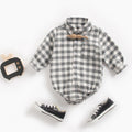 Body Infantil Masculino Xadrez