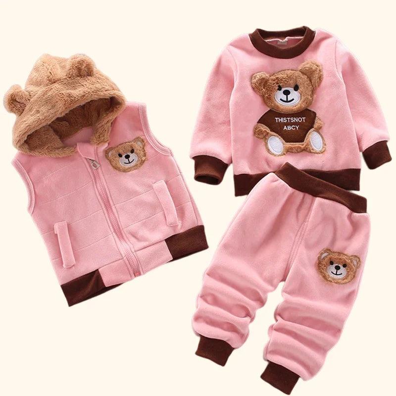 Conjunto Outwear Urso Kids - 3 pçs