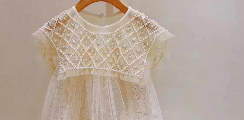 Vestido Infantil Babadinho Perolado