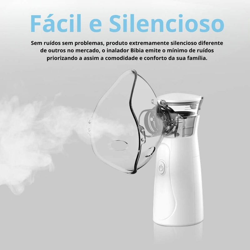 Inalador Nebulizador Bibia® ­- Portátil e Ultra Silencioso