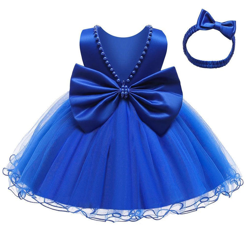 Vestido Infantil Princesa Laço + Faixa