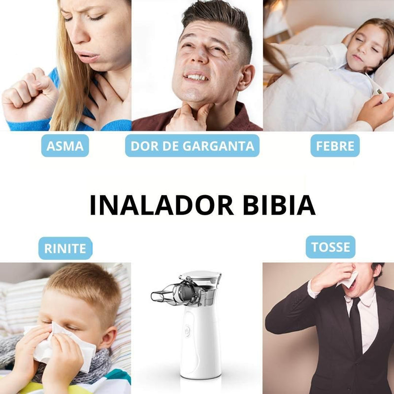 Inalador Nebulizador Bibia® ­- Portátil e Ultra Silencioso