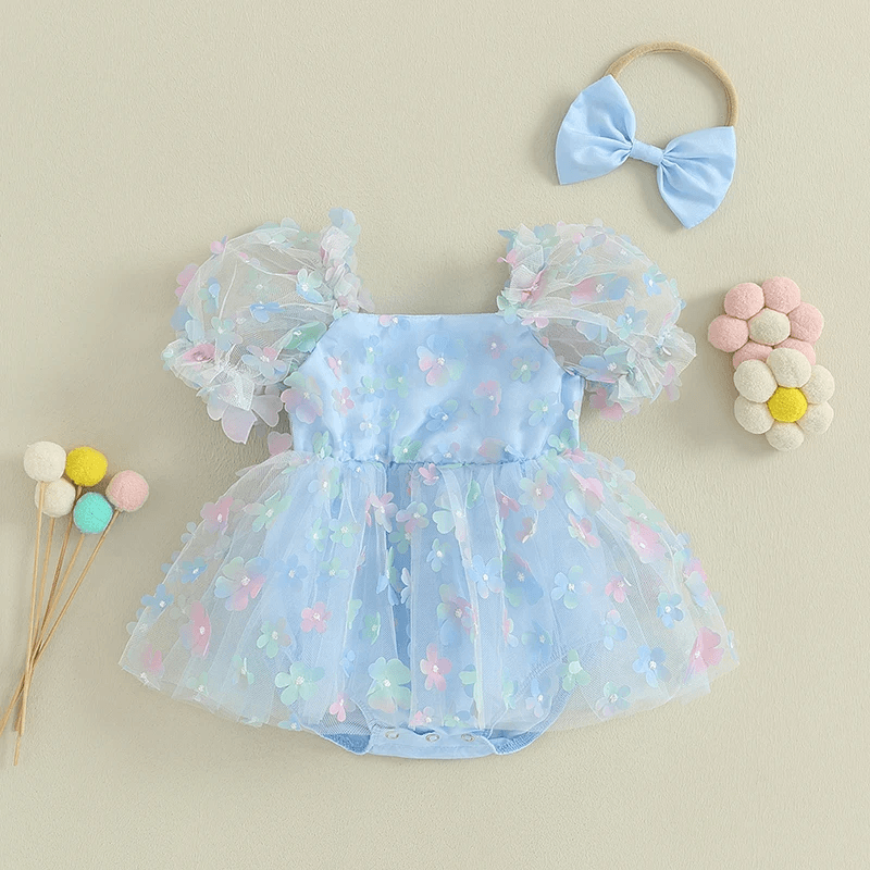 Romper Infantil Florzinha + Laçinho