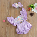 Body Infantil Bordado + Tiara