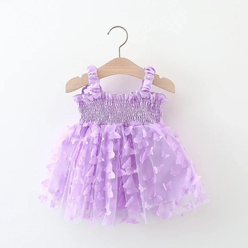 Vestido Infantil Asa de Borboleta