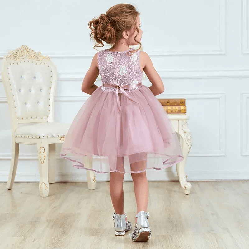 Vestido de Festa Infantil Flor