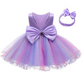 Vestido Infantil Princesa Laço + Faixa