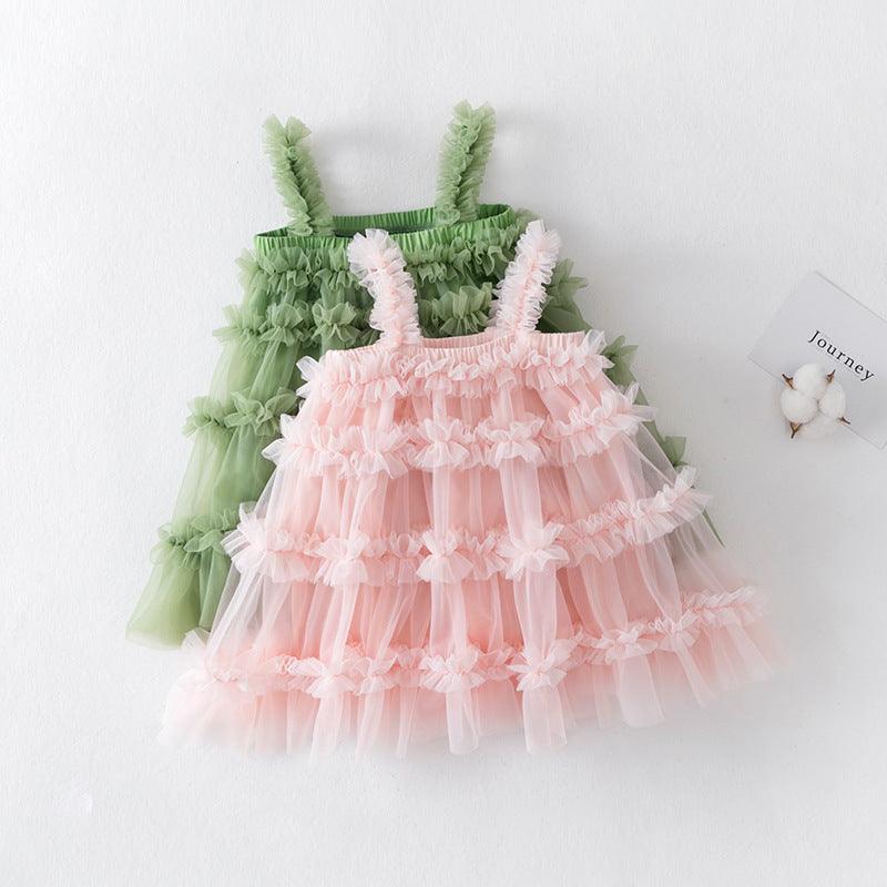 Vestido Infantil Fofo Tule Camadas