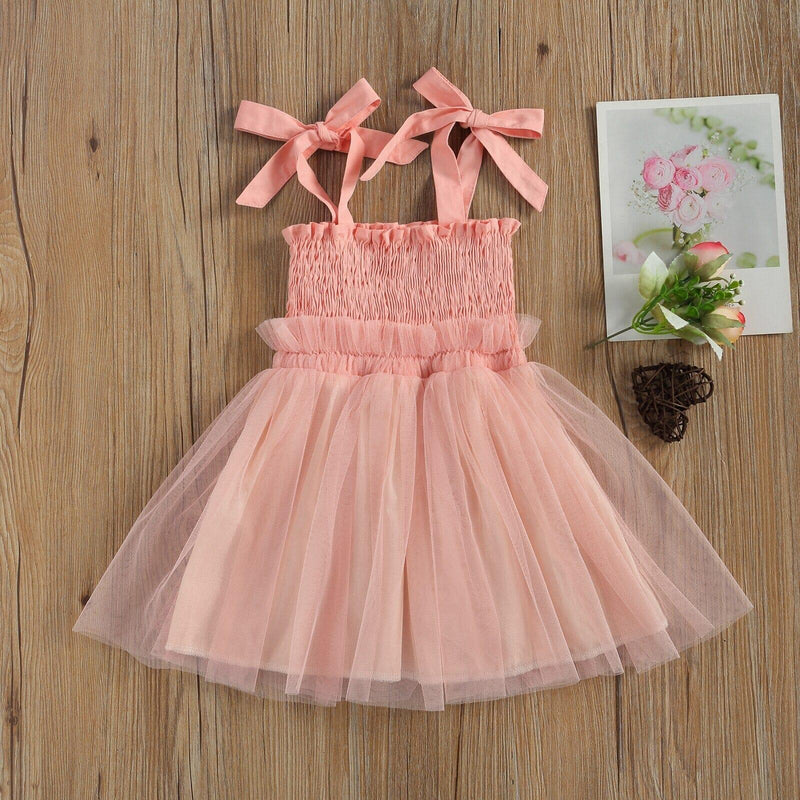 Vestido Infantil Elástico Lacinho