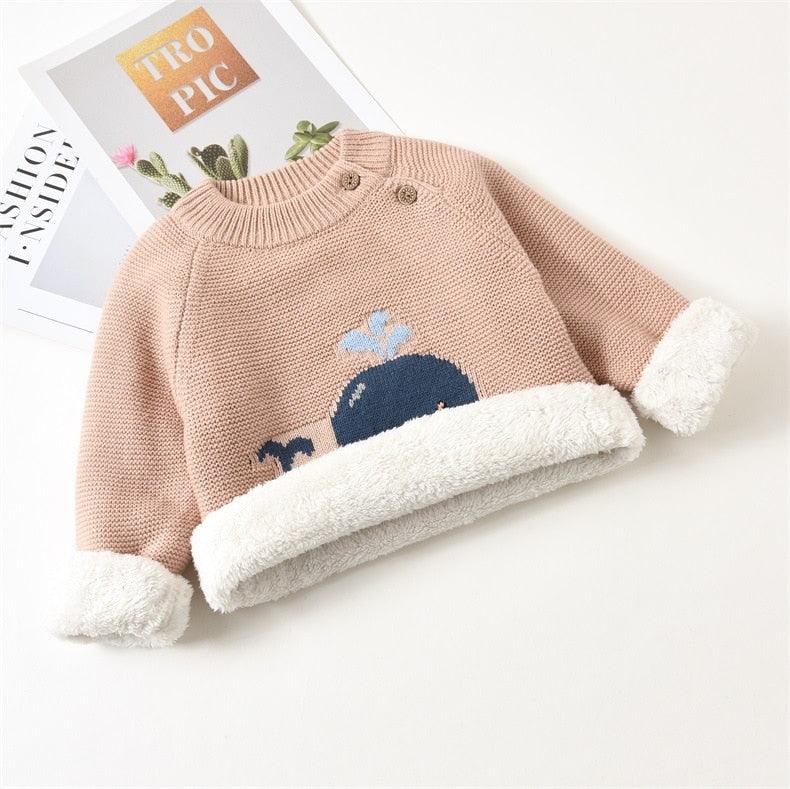 Blusa Infantil Trico Forrada Pelinhos