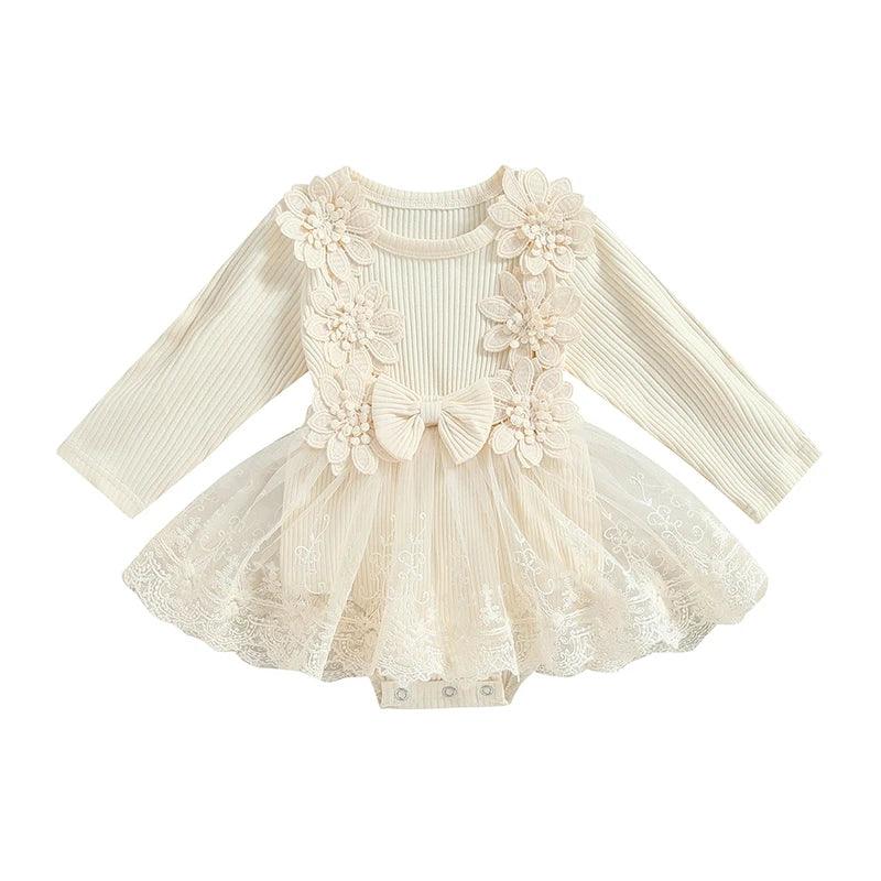 Romper Infantil Feminino Flores e Lacinhos