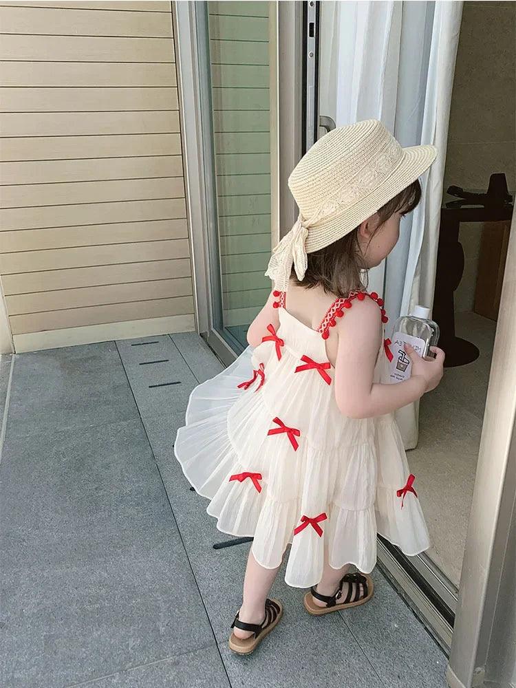 Vestido Infantil Tule Lacinho