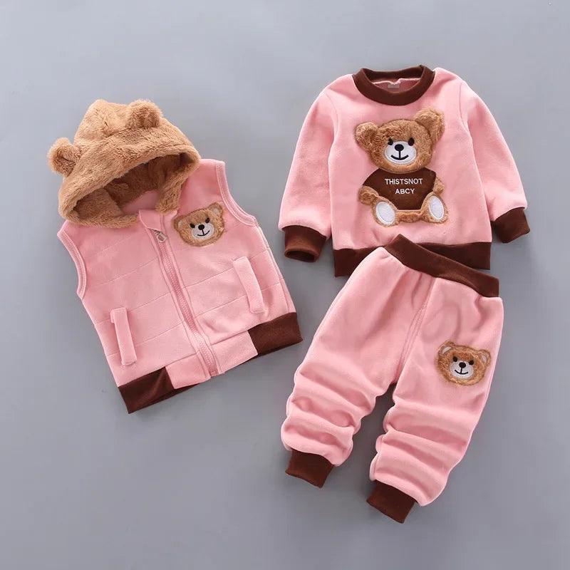 Conjunto Outwear Urso Kids - 3 pçs