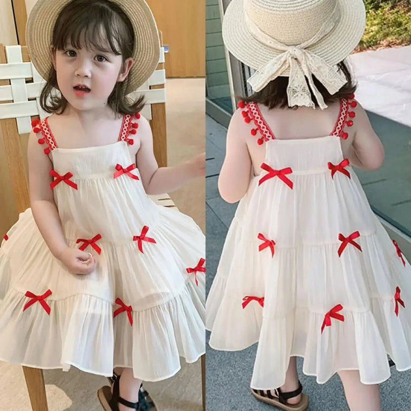 Vestido Infantil Tule Lacinho