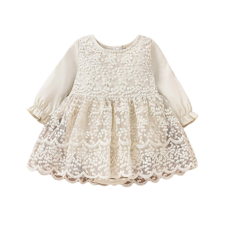 Romper Infantil  Manga Renda Floral