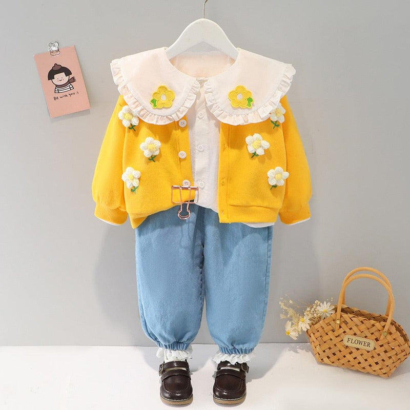 Conjunto Infantil Feminino Flores