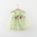 Vestido Infantil Florzinhas Tule