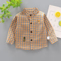 Camisa Infantil Masculina Xadrez Ursinho