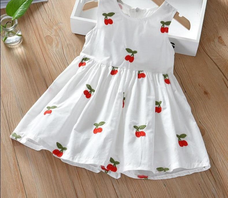 Vestido Infantil Cereja