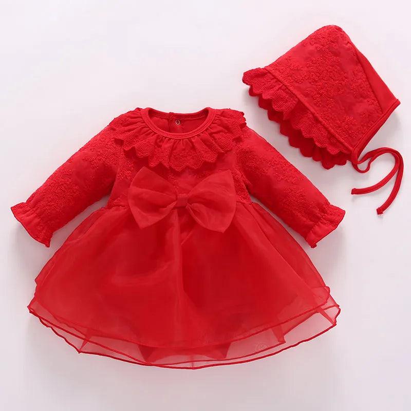 Vestido Infantil Batizado Feminino 3 Peças