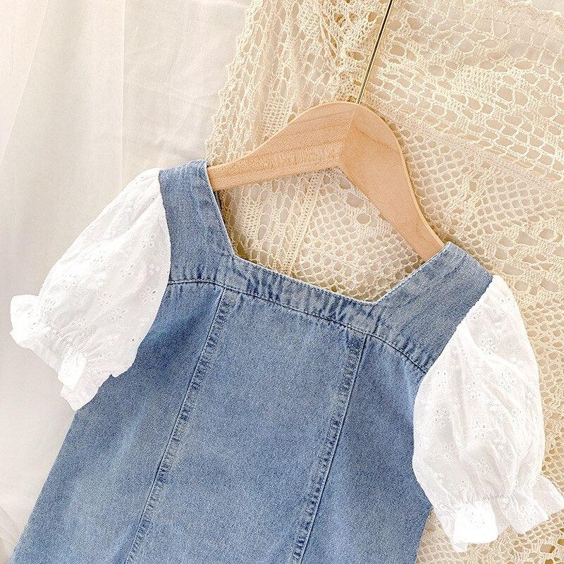 Vestido Jeans Manguinha