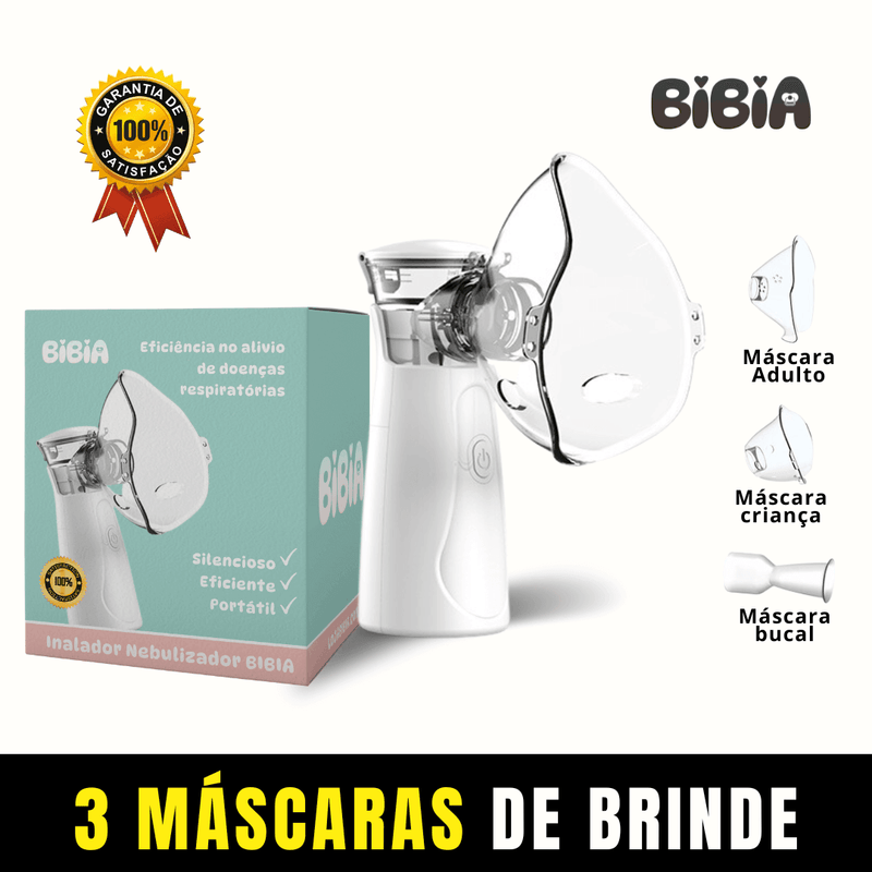 Inalador Nebulizador Bibia® ­- Portátil e Ultra Silencioso