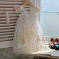 Vestido Infantil Floral Borboleta