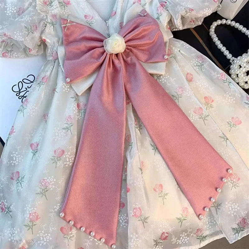 Vestido Infantil  Princesa Laço