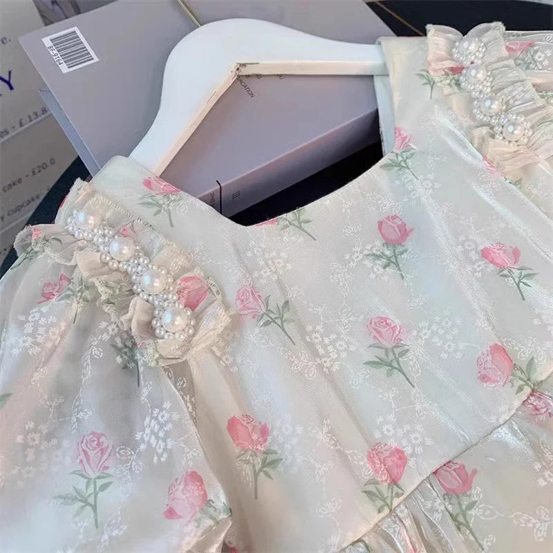 Vestido Infantil  Princesa Laço