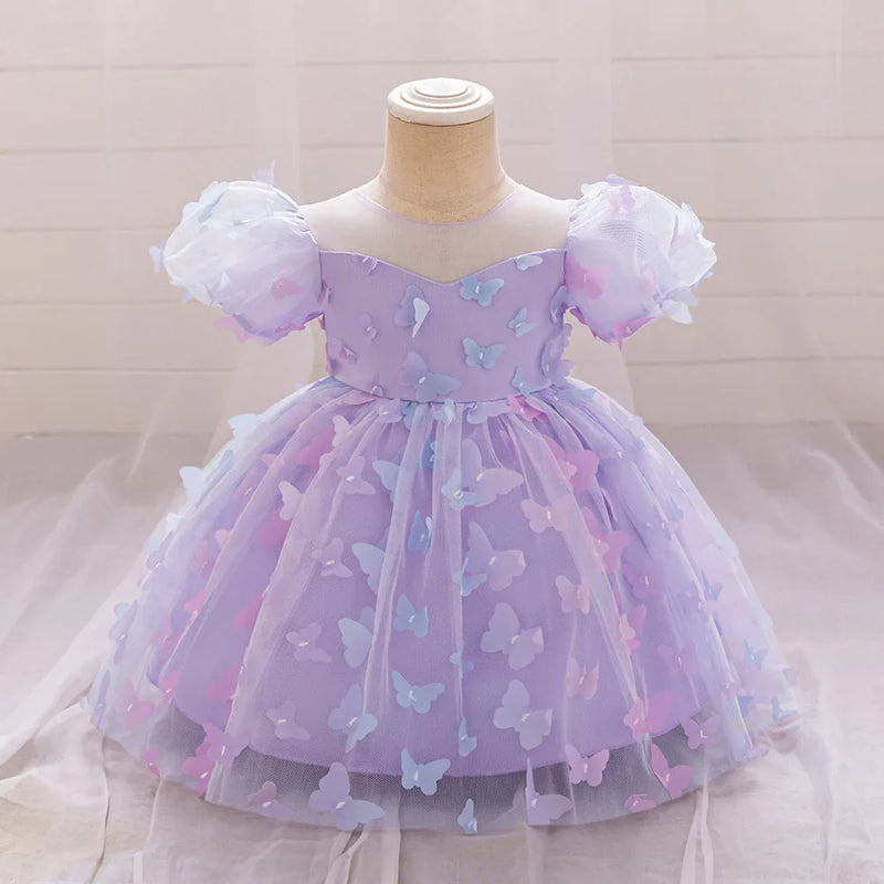 Vestido Infantil Princesa Borboleta