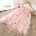 Vestido Infantil Tule Florzinhas