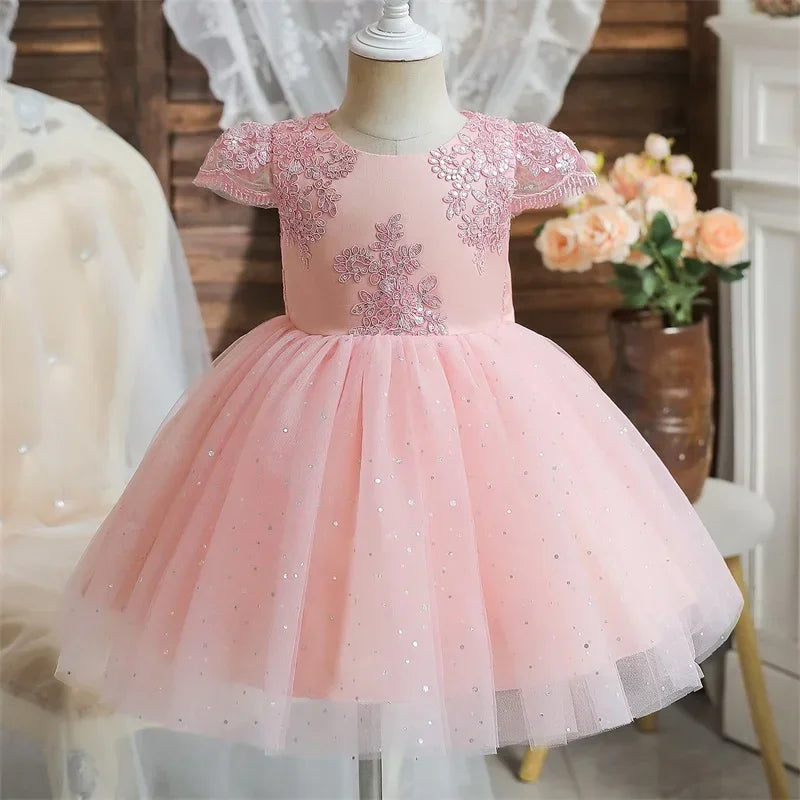 Vestido Infantil Vintage Glamour