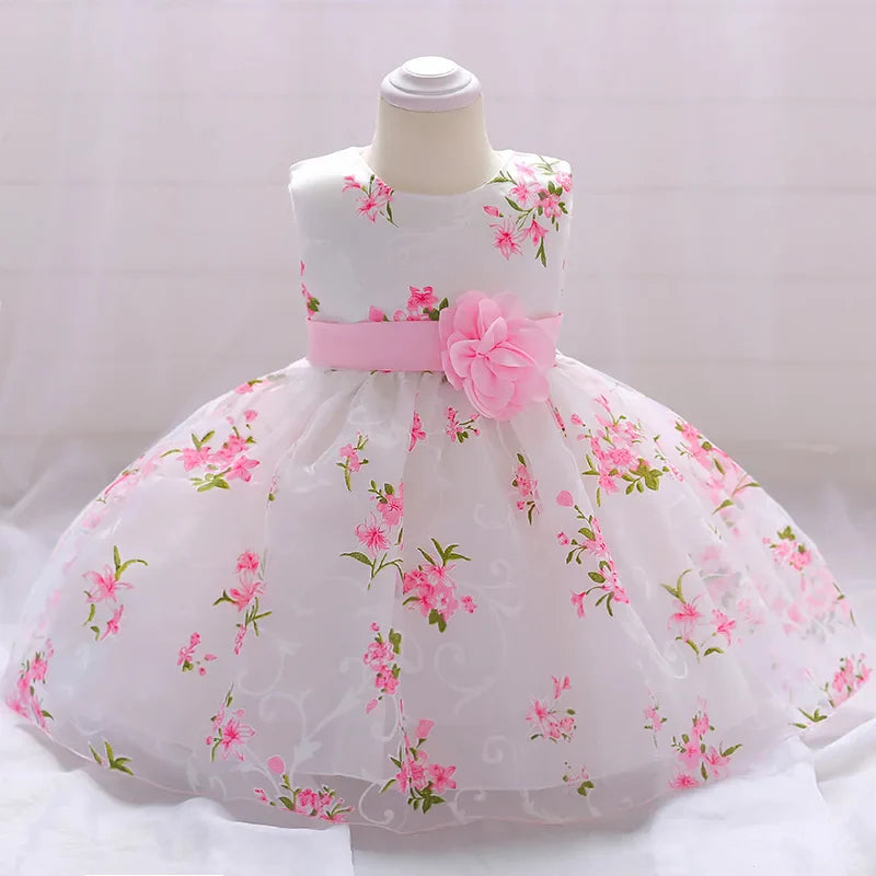 Vestido Infantil Floral Delicado