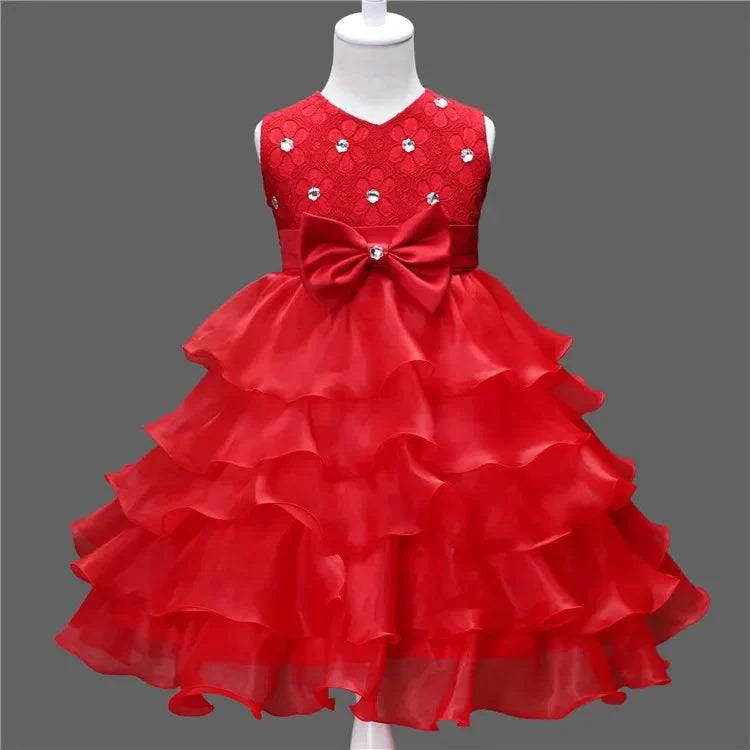 Vestido Infantil Glamour Babados