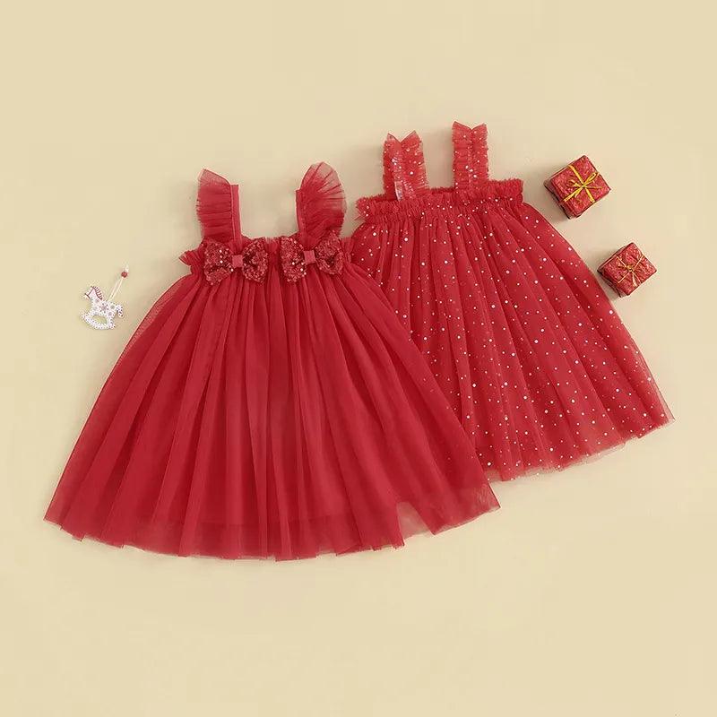 Vestido Infantil Vermelho Casual