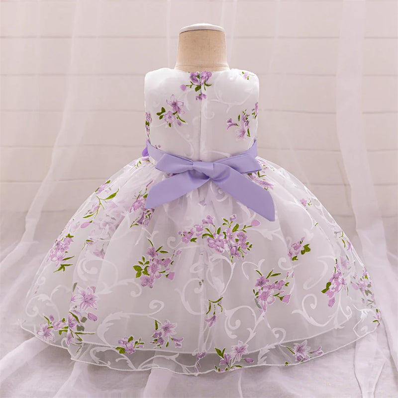 Vestido Infantil Floral Delicado