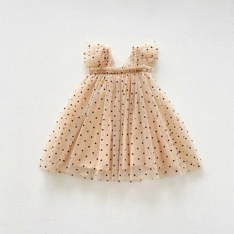 Vestido Infantil Bolinhas Princesa