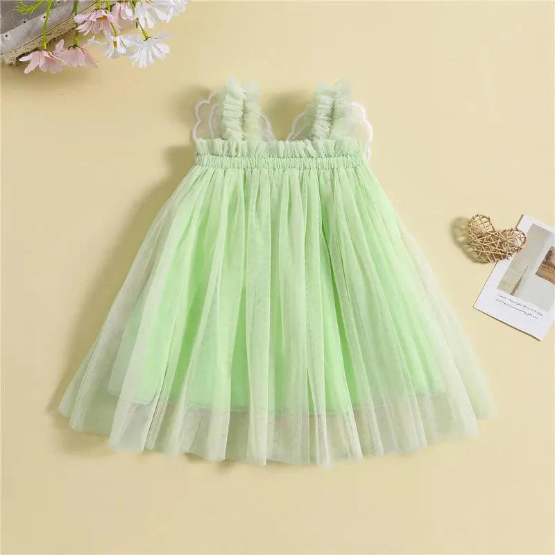 Vestido Infantil Borboleta 3D