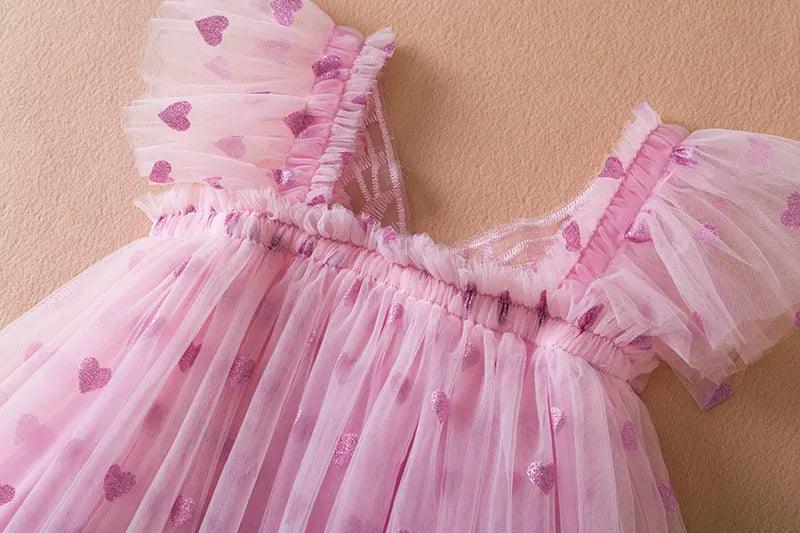 Vestido Infantil Coração Asinha