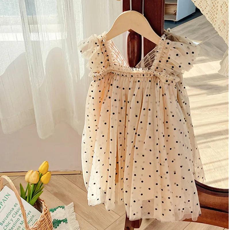 Vestido Infantil Bolinhas Princesa