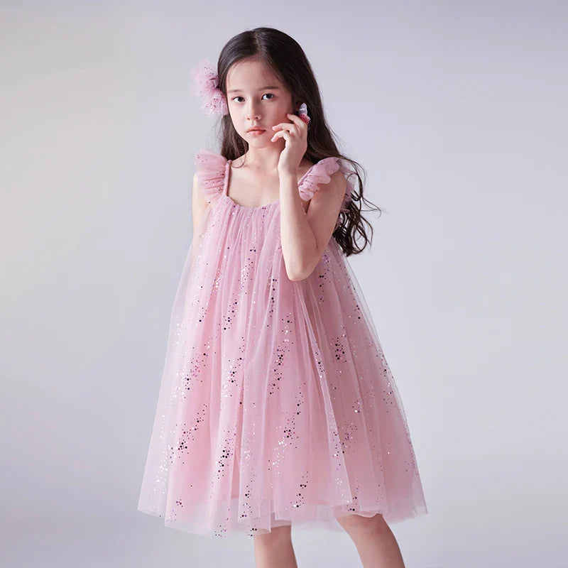 Vestido Infantil Tule Brilhinho