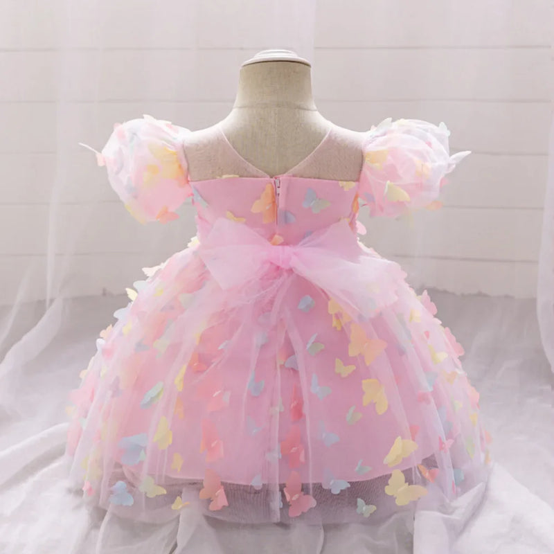 Vestido Infantil Princesa Borboleta