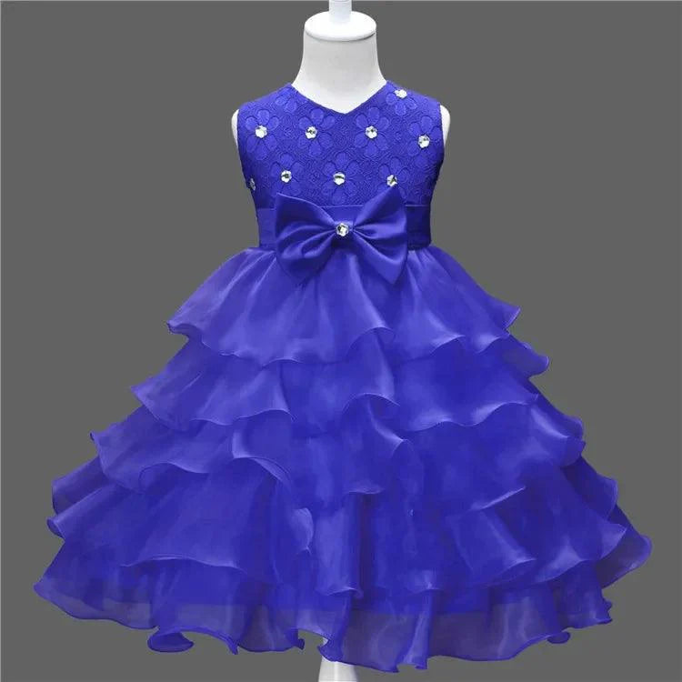 Vestido Infantil Glamour Babados