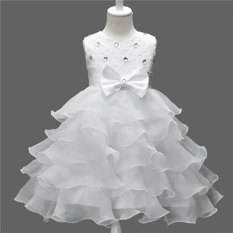 Vestido Infantil Glamour Babados