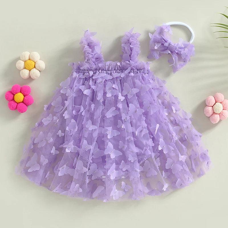 Romper Infantil Borboleta + Tiara