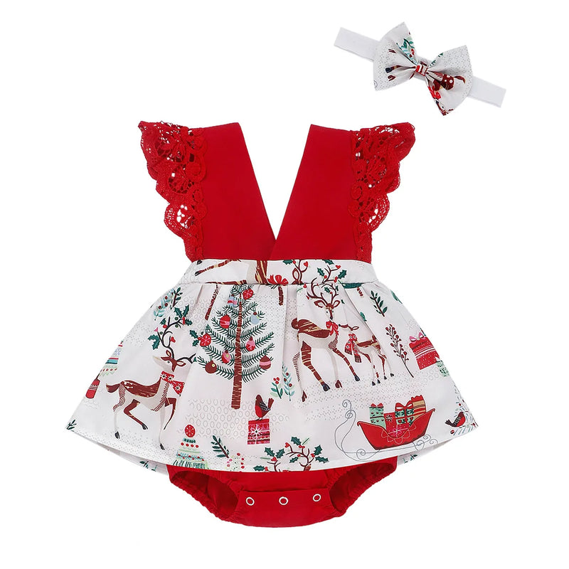 Romper Infantil Natalino + Lacinho