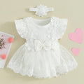 Romper Infantil Flores + Faixa